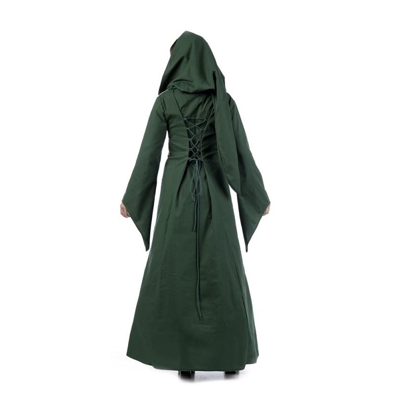 Costume O Mantello Deluxe Verde Smeraldo Per Adulti